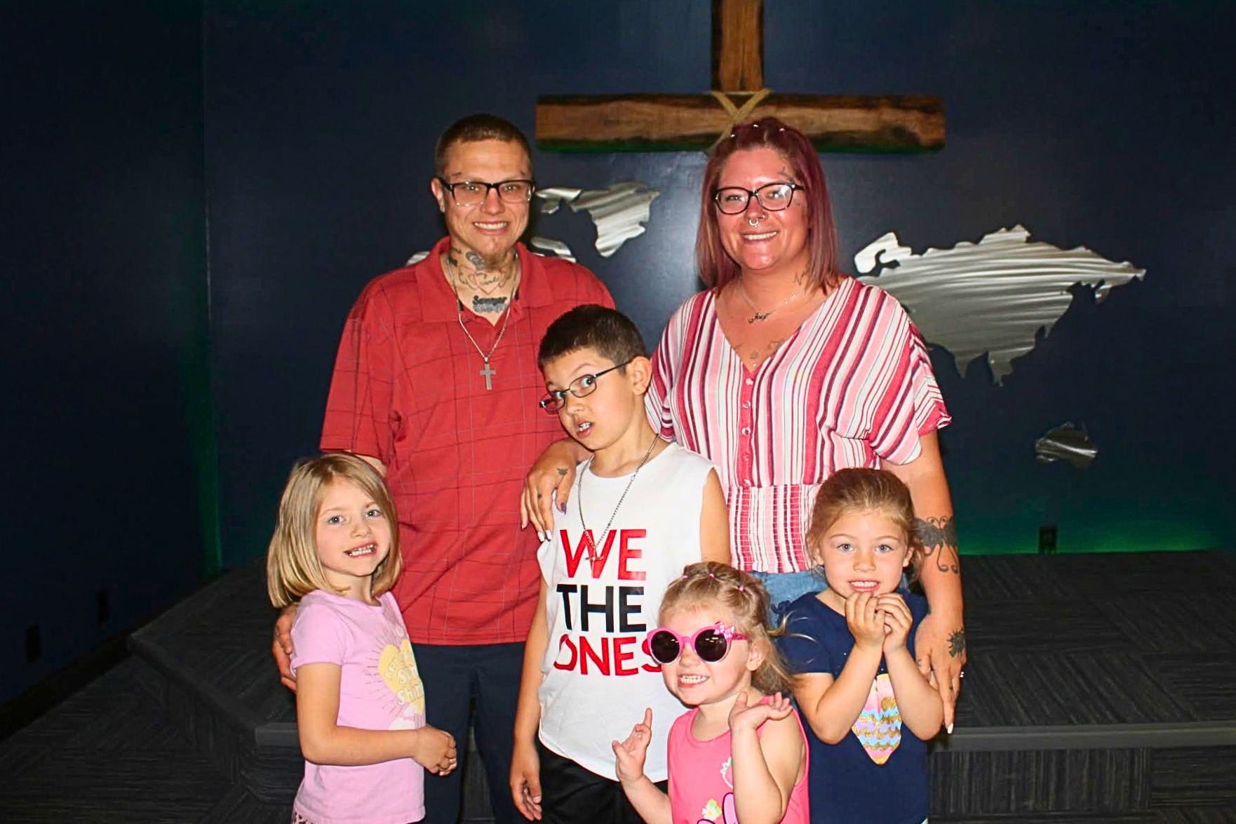 A Freedom House Church family together on a Sunday